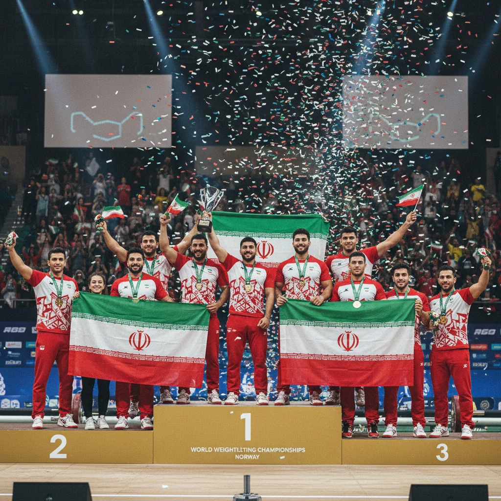 قهرمانی مقتدرانه تیم ملی وزنه‌برداری ایران در نروژ