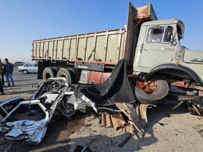 پنج کارمند دانشگاه علوم پزشکی در تصادف جان باختند