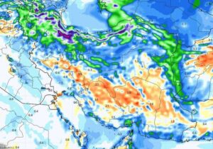 نفوذ هوای خنک از شمال شرق به ایران