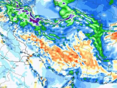 نفوذ هوای خنک از شمال شرق به ایران