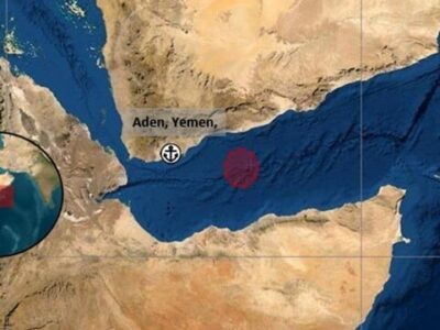 کشتی گازبر فالکون در خلیج عدن شعلهور شد