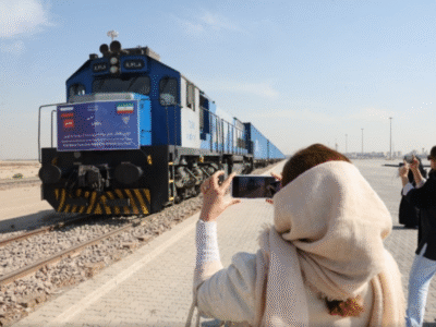 ورود نخستین قطار روسی به بندر خشک آپرین؛ آغاز مسیر منظم شمال_جنوب