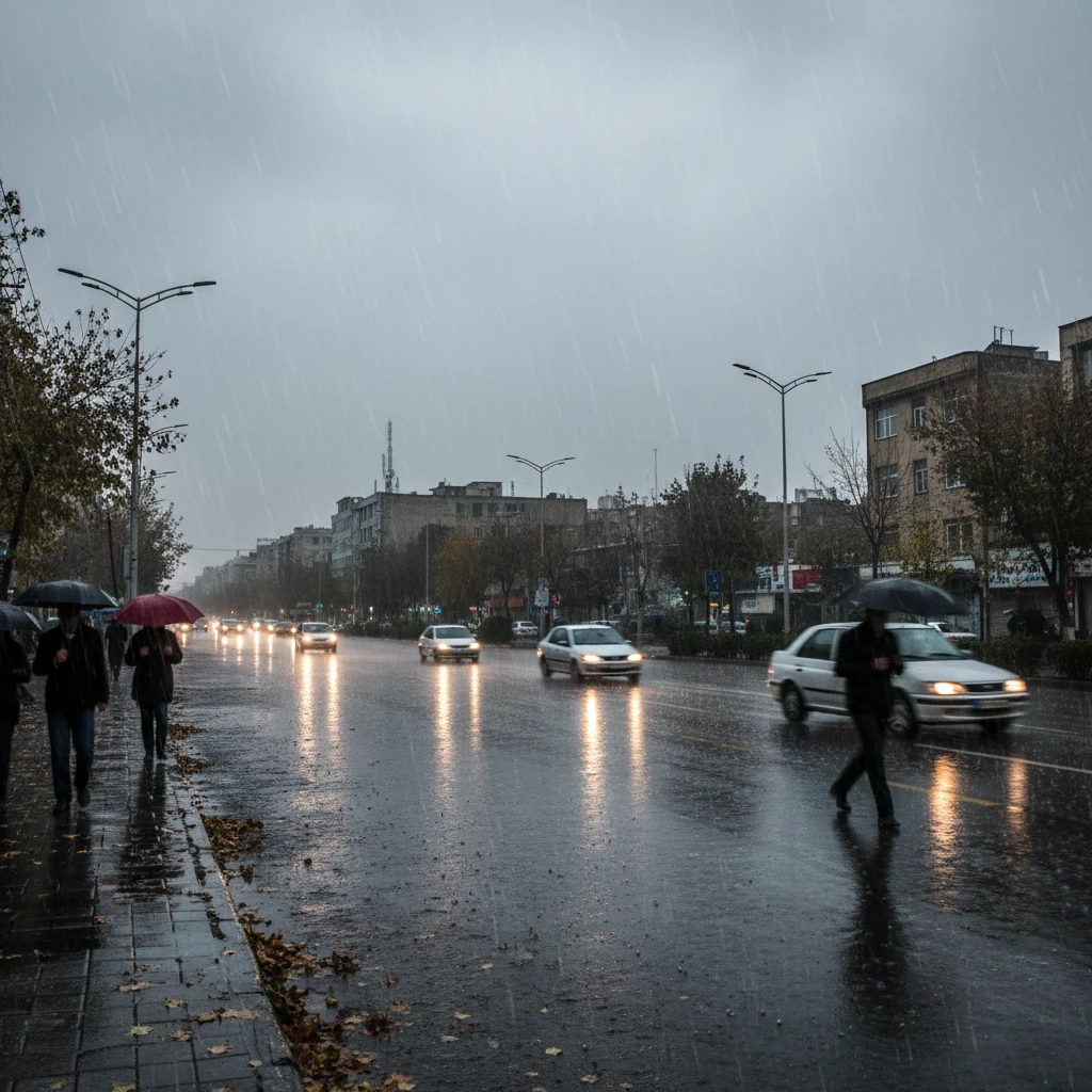 تداوم باد و باران در کشور؛ برف و تگرگ در مناطق سردسیر